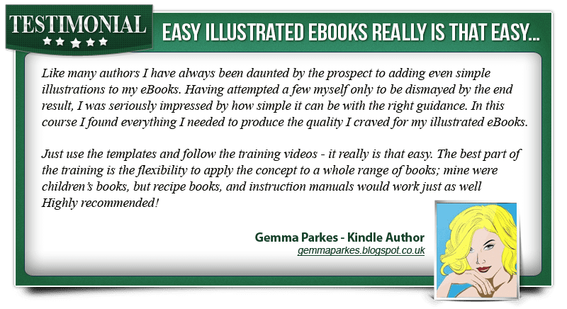 Easy Illustrated eBooks Testimonial from Gemma