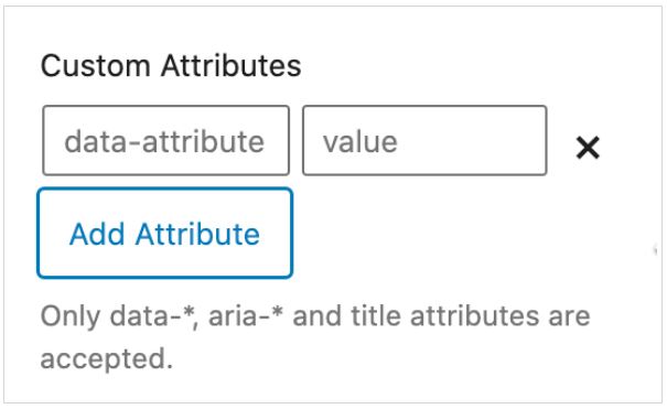 custom attributes in generateblocks