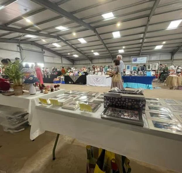 Steve King Selling At A Market