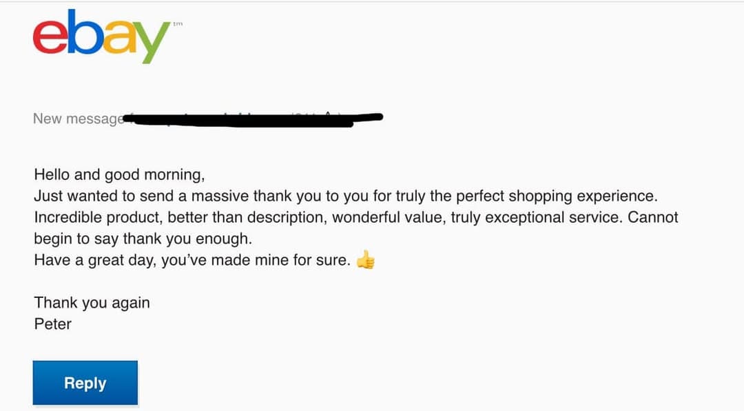 Steve king ebay feedback