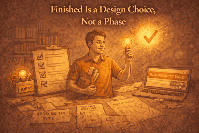 Finished Is a Design Choice, Not a Phase