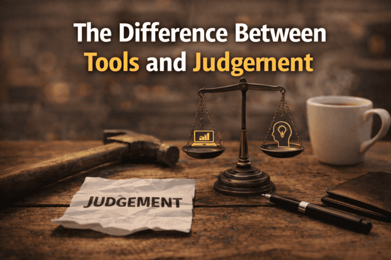 The Difference Between Tools and Judgement