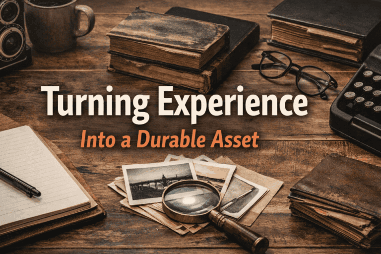 Turning Experience Into a Durable Asset