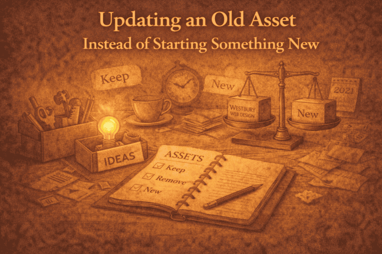 Updating an old asset instead of starting something new