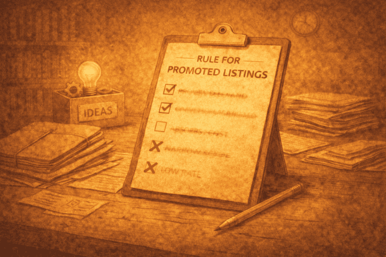 When I allow eBay Promoted Listings and when I refuse to touch them