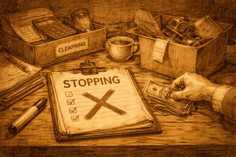 When stopping is the correct move (and how I decide)