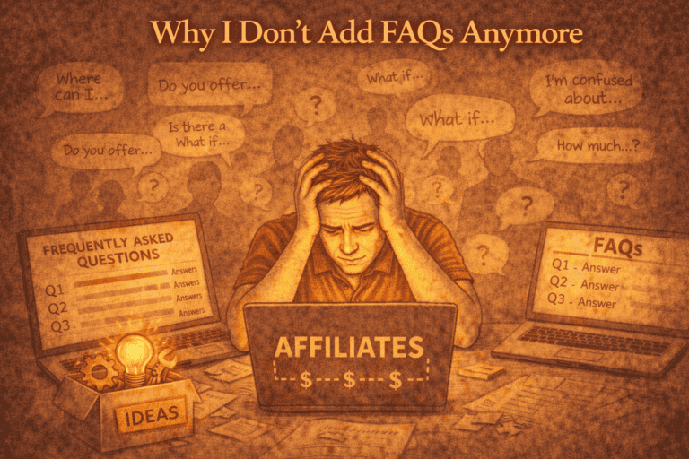 Why I Don’t Add FAQs Anymore