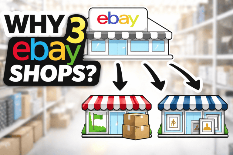 Why I split three ebay shops into one