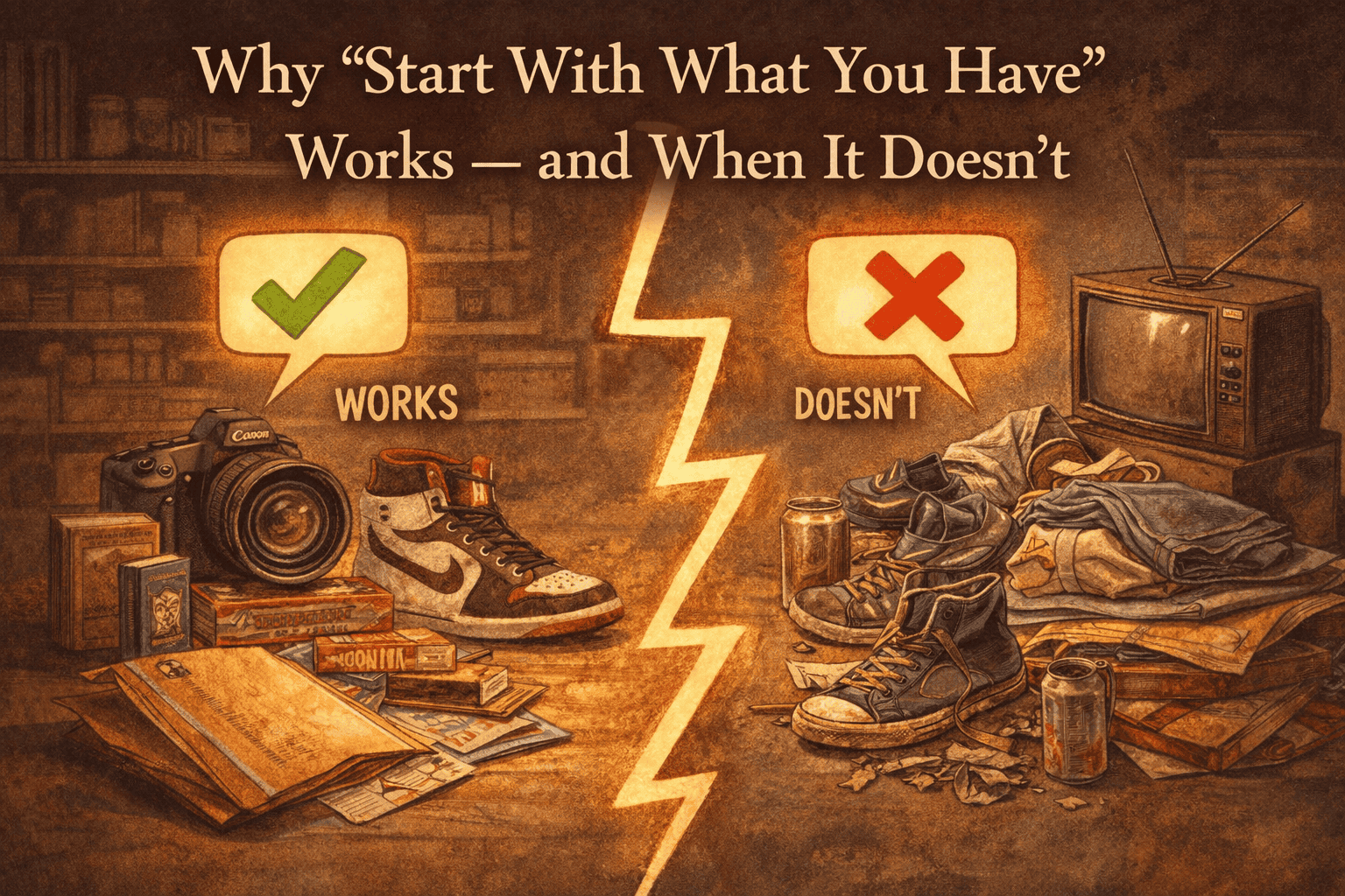 Why “Start With What You Have” Works — and When It Doesn’t