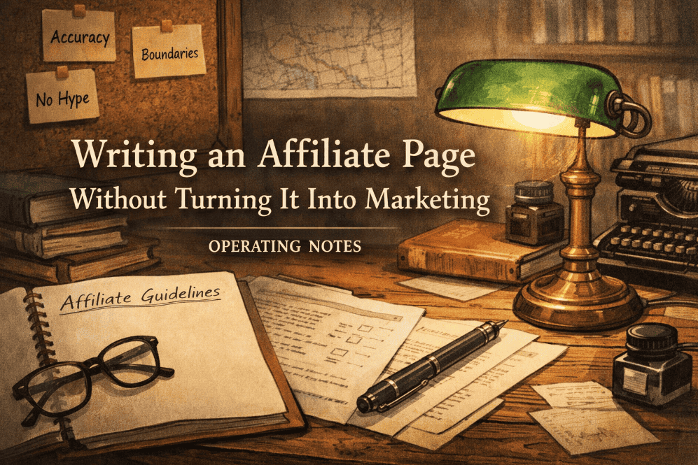 This picture is used as the featured image for Steve posts - Writing An Affiliates Page Without Turning It Into Marketing