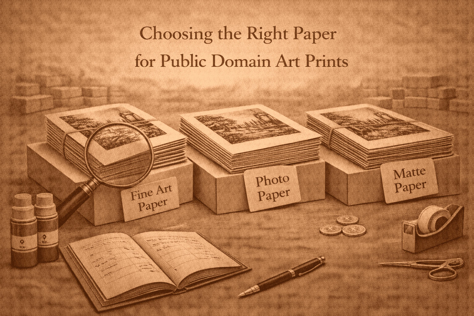 Choosing Paper for Public Domain Art Prints