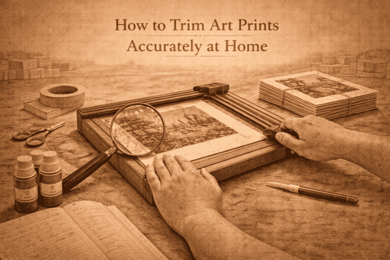 How to Trim Art Prints Accurately at Home