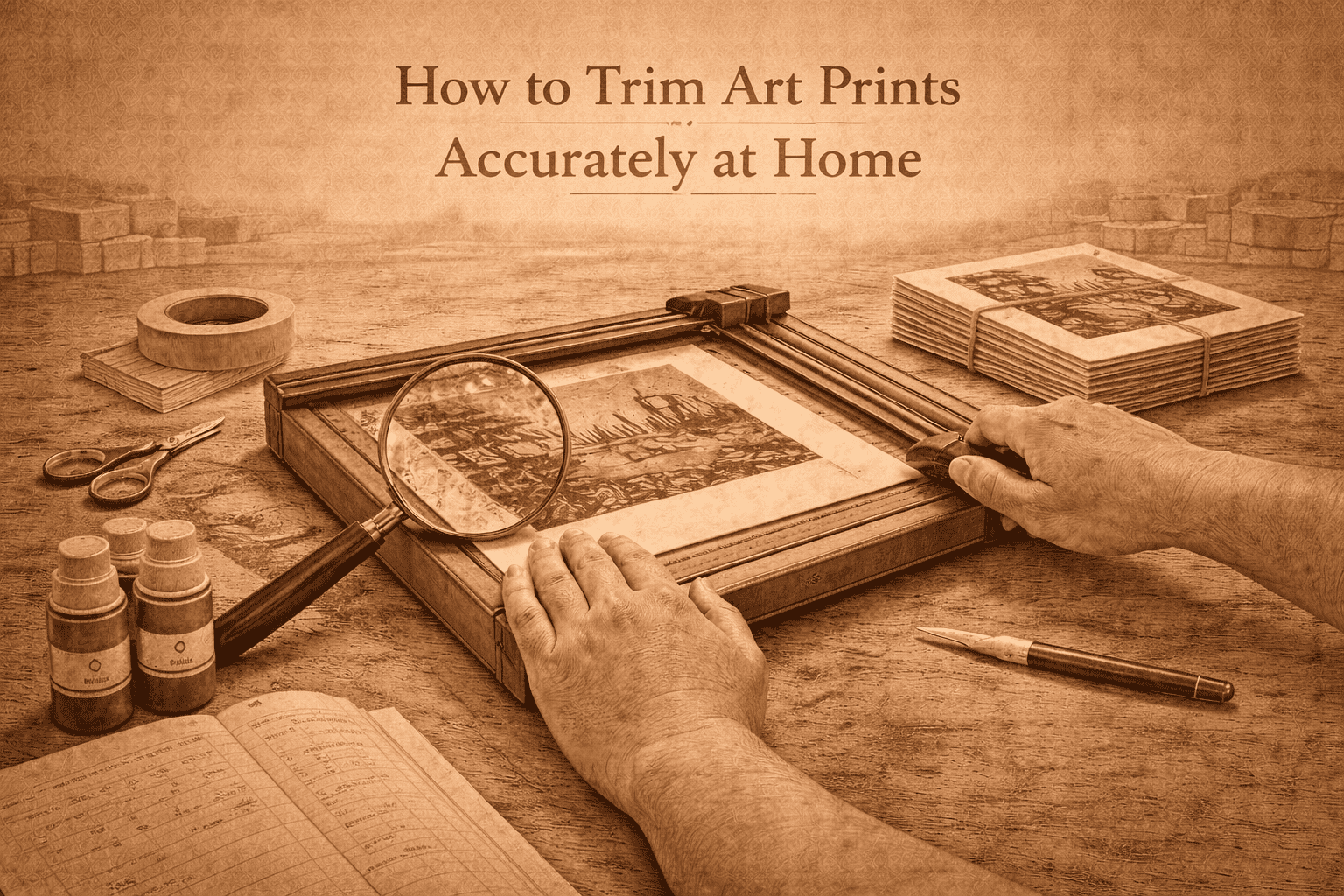 How to Trim Art Prints Accurately at Home