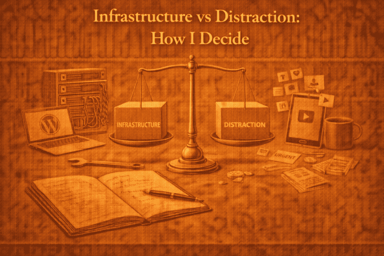 Infrastructure vs Distraction