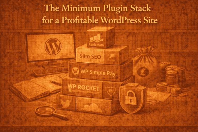 Minimum Plugin Stack for a Profitable WordPress Site