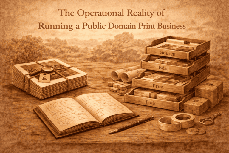 Operational Reality of Running a Public Domain Print Business