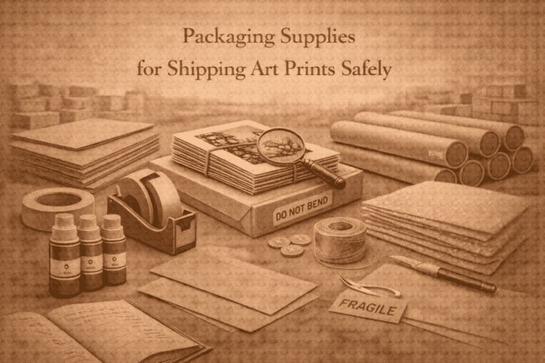 Packaging Supplies for Shipping Art Prints Safely