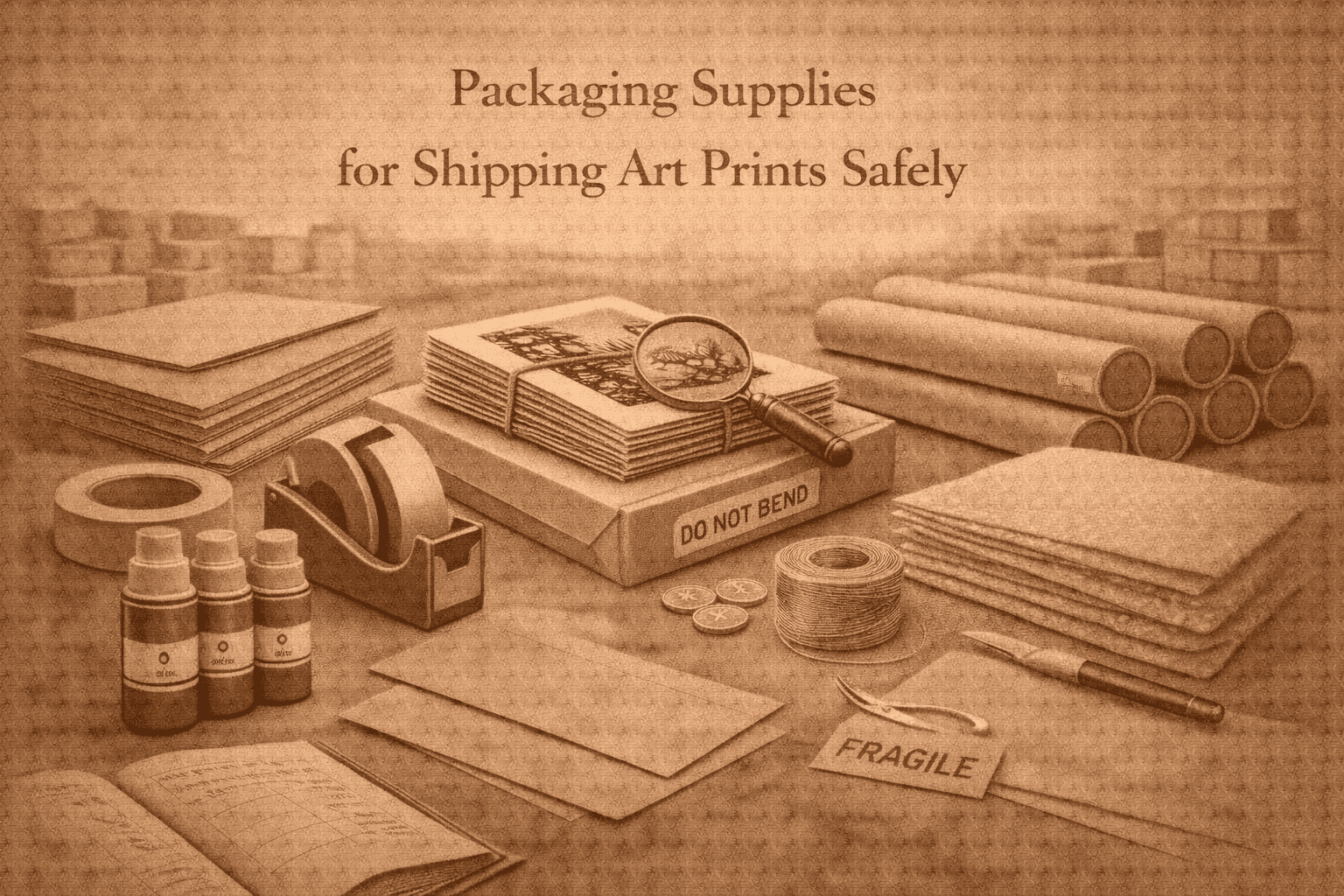 Packaging Supplies for Shipping Art Prints Safely