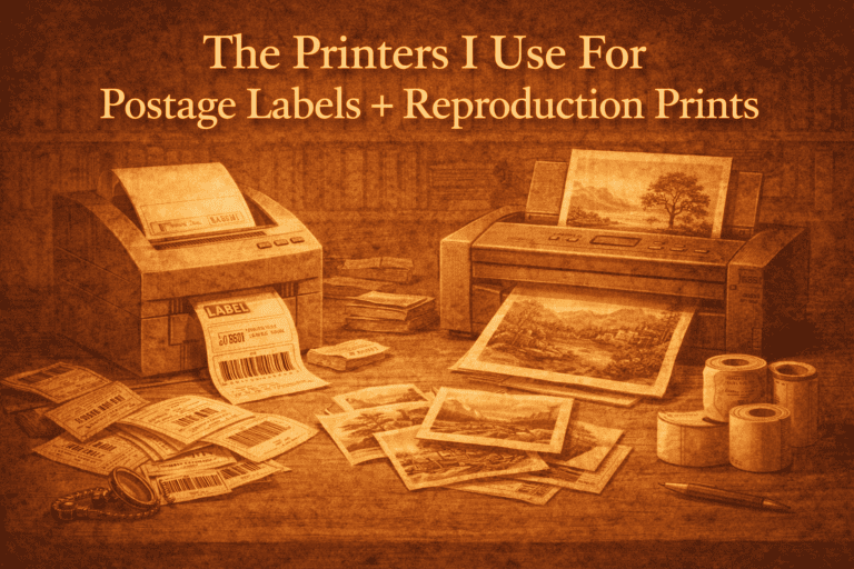 The Printers I Use For Postage Labels + Reproduction Prints