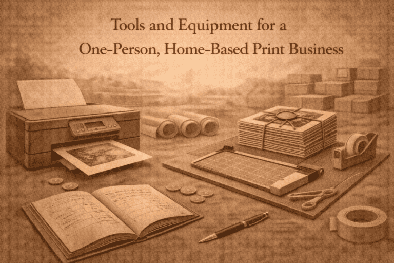 Tools and Equipment for a Home Based Print Business