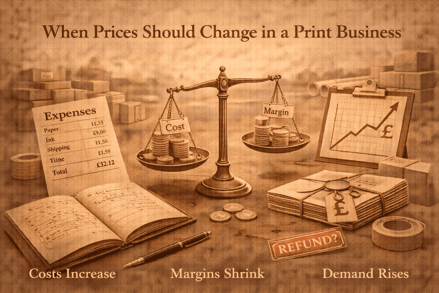 When Prices Should Change in a Print Business