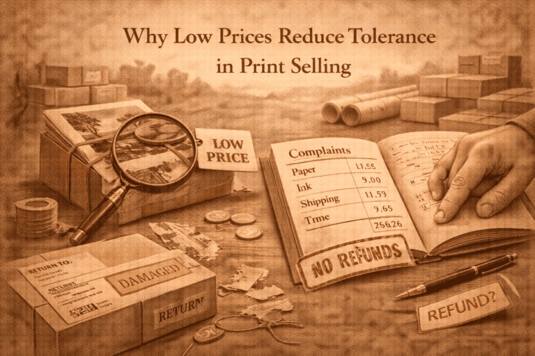 Why Low Prices Reduce Tolerance in Print Selling