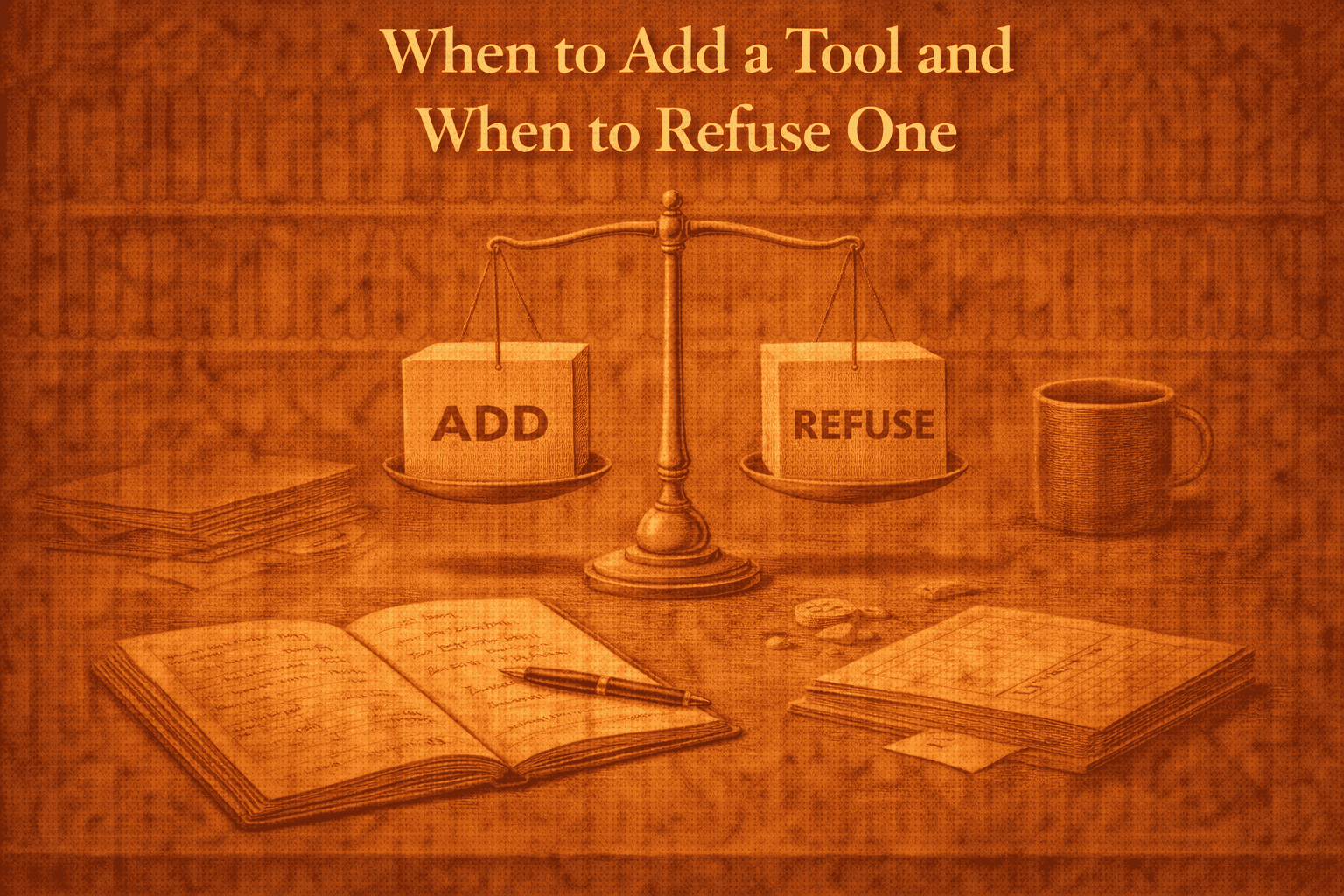When to add a tool