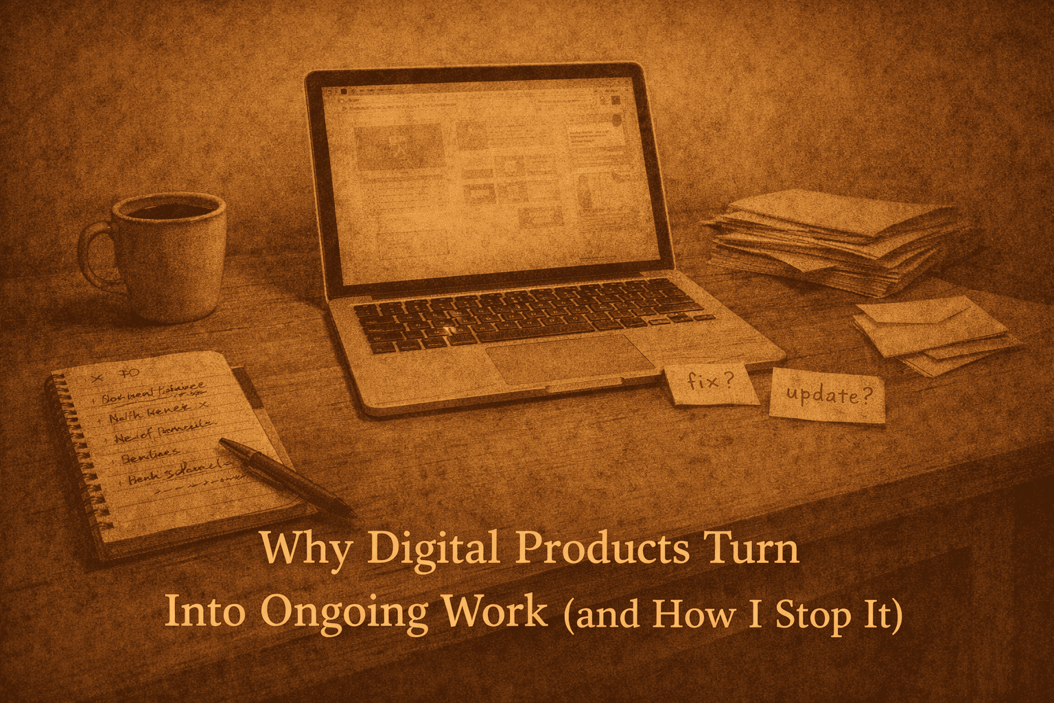 why digital products turn into ongoing work